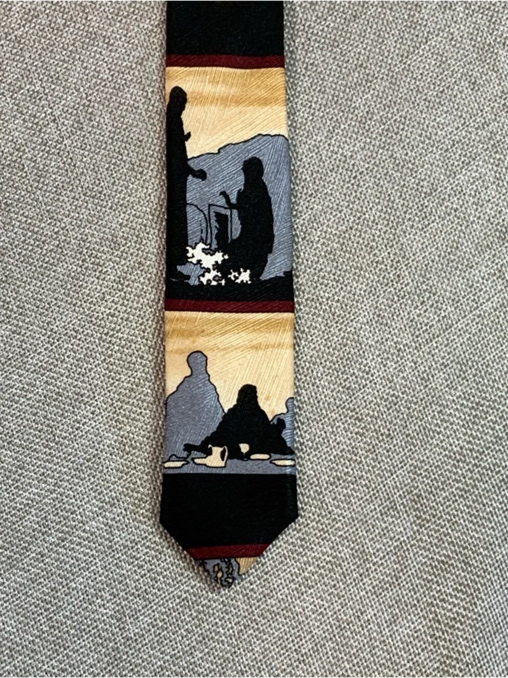 Christian Biblical Scenes Silk Tie Eagles Wings Church Necktie